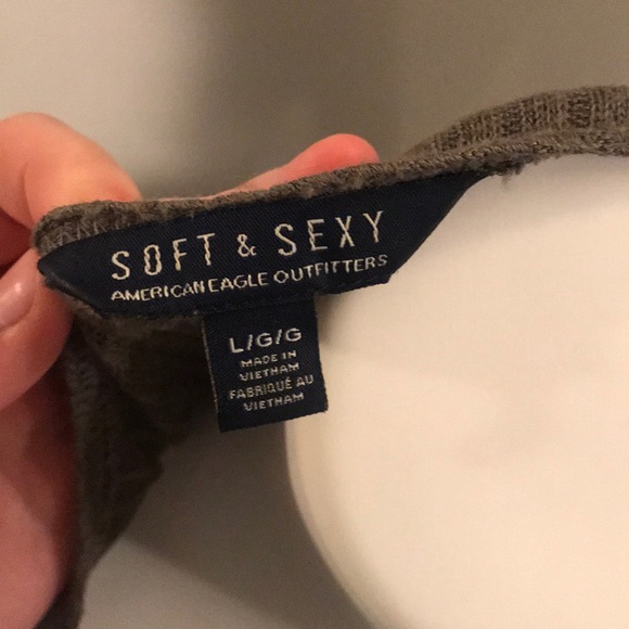 American Eagle 🦅 Large Olive Dress - Picture 4 of 5